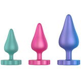 ROMP - KIT D'ENTRAÎNEMENT ANAL LUSTER S/M/L AVEC BASE EN FORME DE FLEUR ROMP
