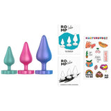 ROMP - KIT D'ENTRAÎNEMENT ANAL LUSTER S/M/L AVEC BASE EN FORME DE FLEUR ROMP