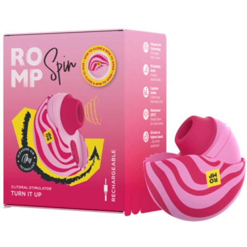 ROMP - ANTITUDE DE SUCCION CLITORIELLE ROTATIVE AVEC OUVERTURE ET FERMETURE ROTATIVES ROMP