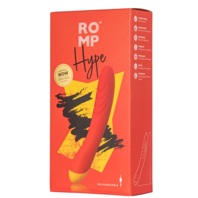 ROMP - HYPE VIBRATEUR MULTIFONCTIONS POINT G ROUGE ROMP