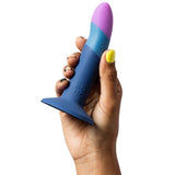ROMP - PICCOLO GODEMICHET EN SILICONE AVEC VENTOUSE TRICOLORE 14 CM ROMP
