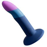ROMP - PICCOLO GODEMICHET EN SILICONE AVEC VENTOUSE TRICOLORE 14 CM ROMP