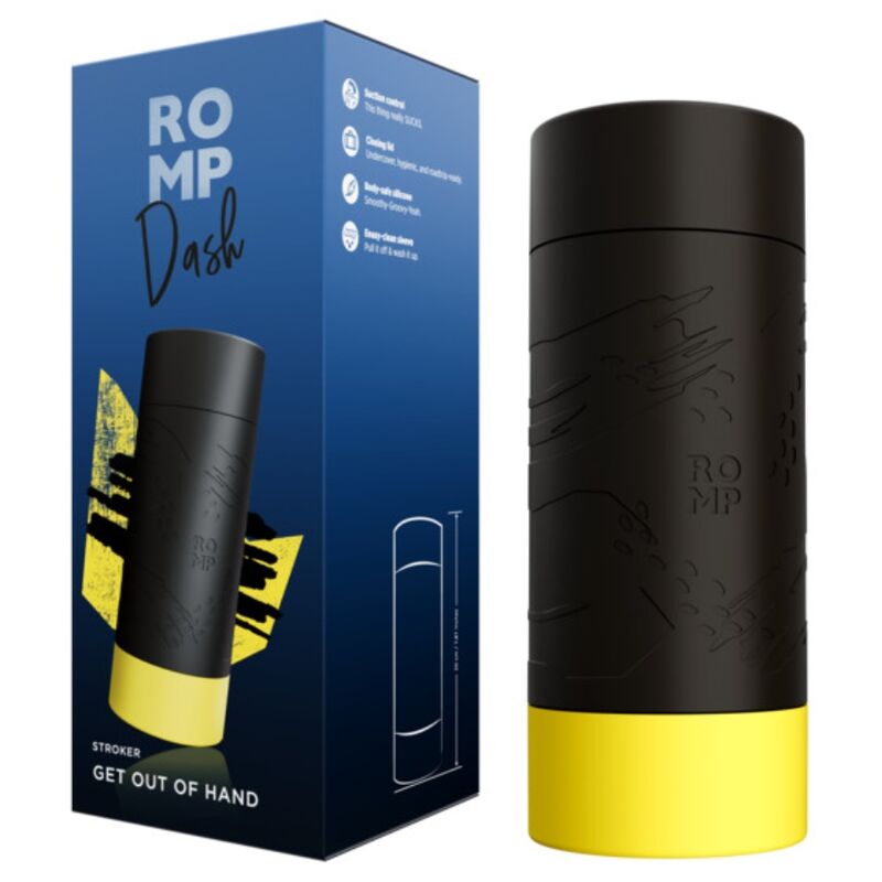 ROMP - DASH MASTURBATEUR HOMME AVEC CONTRÔLE DE SUCCION 20 CM ROMP