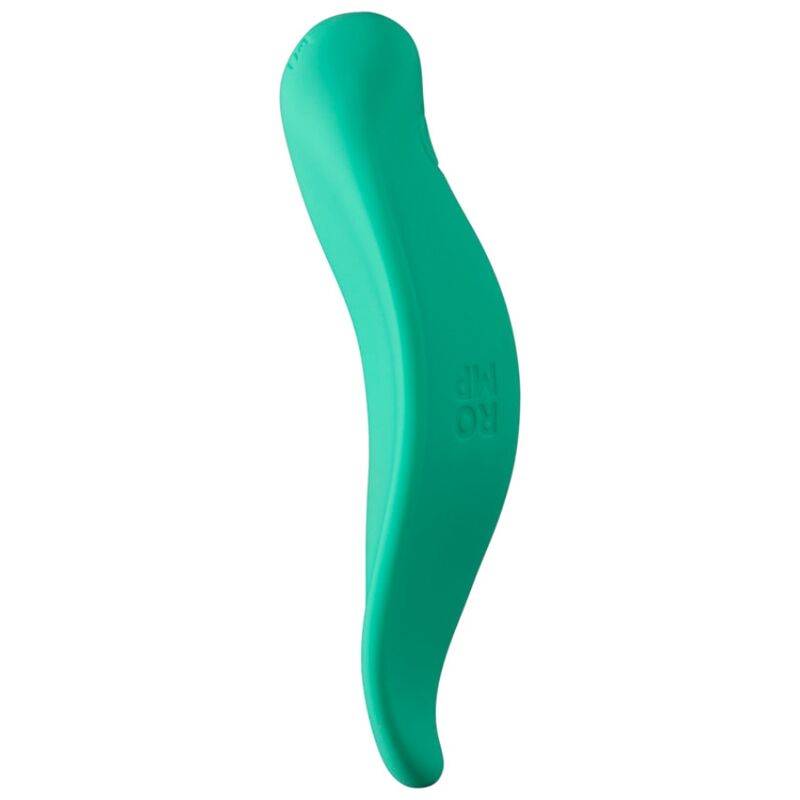 ROMP - VIBRATEUR WAVE STIMULATEUR CLITORIAL FORME ERGONOMIQUE VERT D'EAU ROMP