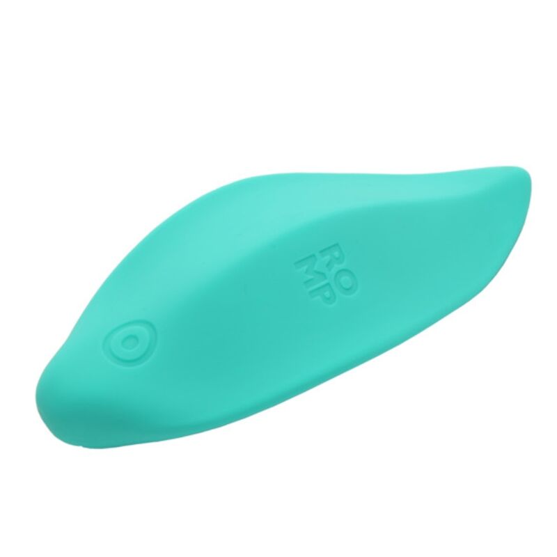 ROMP - VIBRATEUR WAVE STIMULATEUR CLITORIAL FORME ERGONOMIQUE VERT D'EAU ROMP