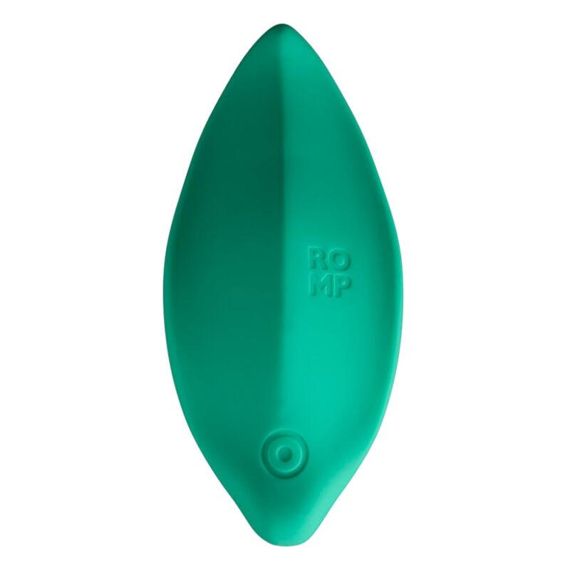 ROMP - VIBRATEUR WAVE STIMULATEUR CLITORIAL FORME ERGONOMIQUE VERT D'EAU ROMP