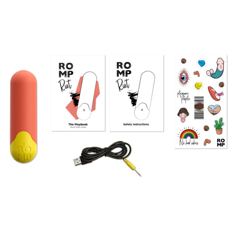 ROMP - RIOT BALLE VIBRANTE MULTIFONCTION ORANGE + JAUNE ROMP