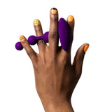 ROMP - AMP PERLES ANALES EN SILICONE FLEXIBLE VIOLETTES 12,5 CM ROMP