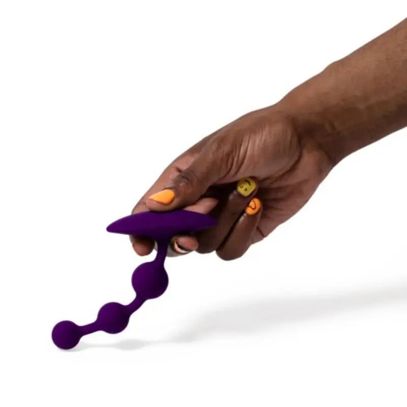 ROMP - AMP PERLES ANALES EN SILICONE FLEXIBLE VIOLETTES 12,5 CM ROMP