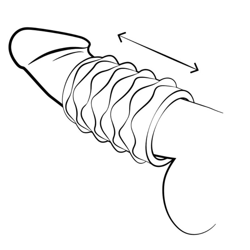 ROMP - MOSH MASTURBATEUR MÂLE TRANSPARENT AVEC GAINE RÉVERSIBLE DE 6 CM ROMP