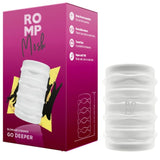 ROMP - MOSH MASTURBATEUR MÂLE TRANSPARENT AVEC GAINE RÉVERSIBLE DE 6 CM ROMP