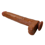 PRETTY LOVE - DANY GODEMICHET FLEXIBLE RÉALISTE AVEC VENTOUSE 36 CM -Ø- 5,6 CM MARRON DILDOS