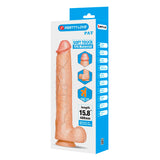 PRETTY LOVE - PAT GODEMICHET RÉALISTE FLEXIBLE AVEC VENTOUSE 40 CM -Ø- 6 CM DILDOS