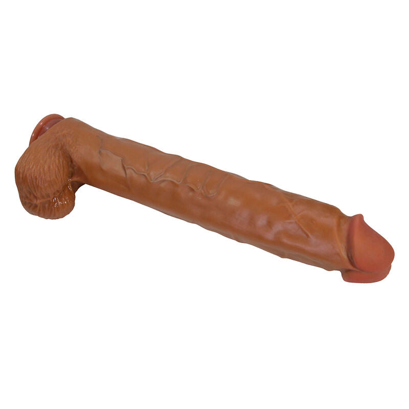 PRETTY LOVE - PAT GODEMICHET FLEXIBLE RÉALISTE AVEC VENTOUSE 40 CM -Ø- 6 CM MARRON DILDOS