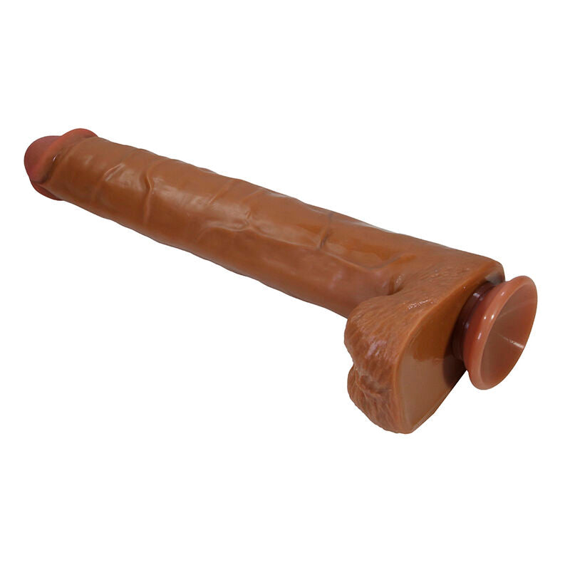 PRETTY LOVE - PAT GODEMICHET FLEXIBLE RÉALISTE AVEC VENTOUSE 40 CM -Ø- 6 CM MARRON DILDOS