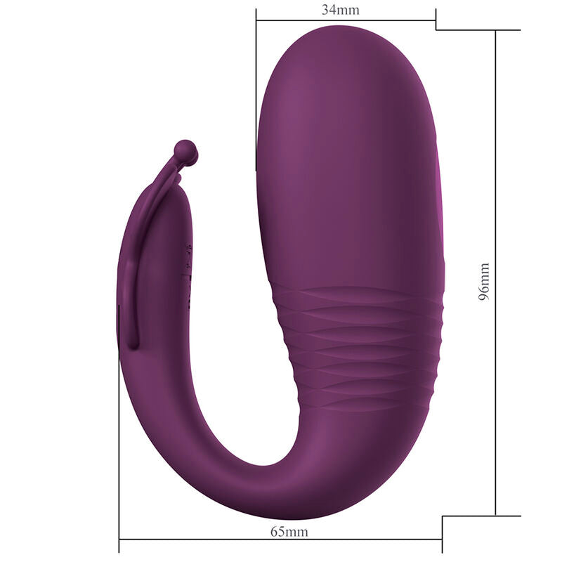 PRETTY LOVE - VIBRATEUR ŒUF À PROFONDEUR KLAY CONTRÔLÉ PAR APPLICATION VIOLET APP SERIES