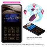 PRETTY LOVE - VIBRATEUR ŒUF À PROFONDEUR KLAY CONTRÔLÉ PAR APPLICATION VIOLET APP SERIES