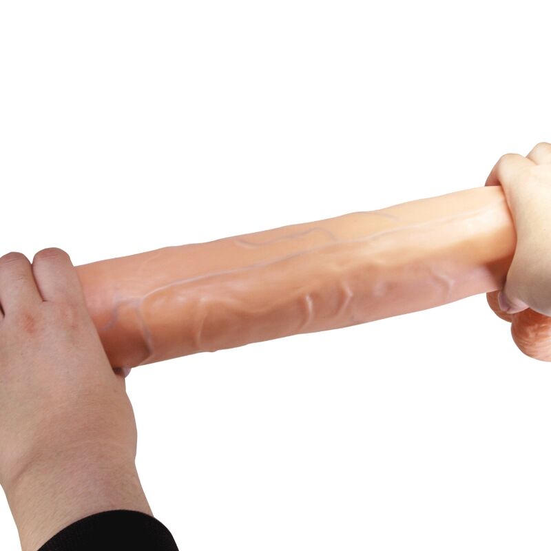 PRETTY LOVE - RAEL GODEMICHET RÉALISTE FLEXIBLE AVEC VENTOUSE 40 CM -Ø- 6 CM MARRON DILDOS