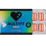 WUG Multivit - Le chewing-gum fonctionnel qui renforce vos défenses immunitaires au quotidien. Plaquette de 8 unités WUG GUM