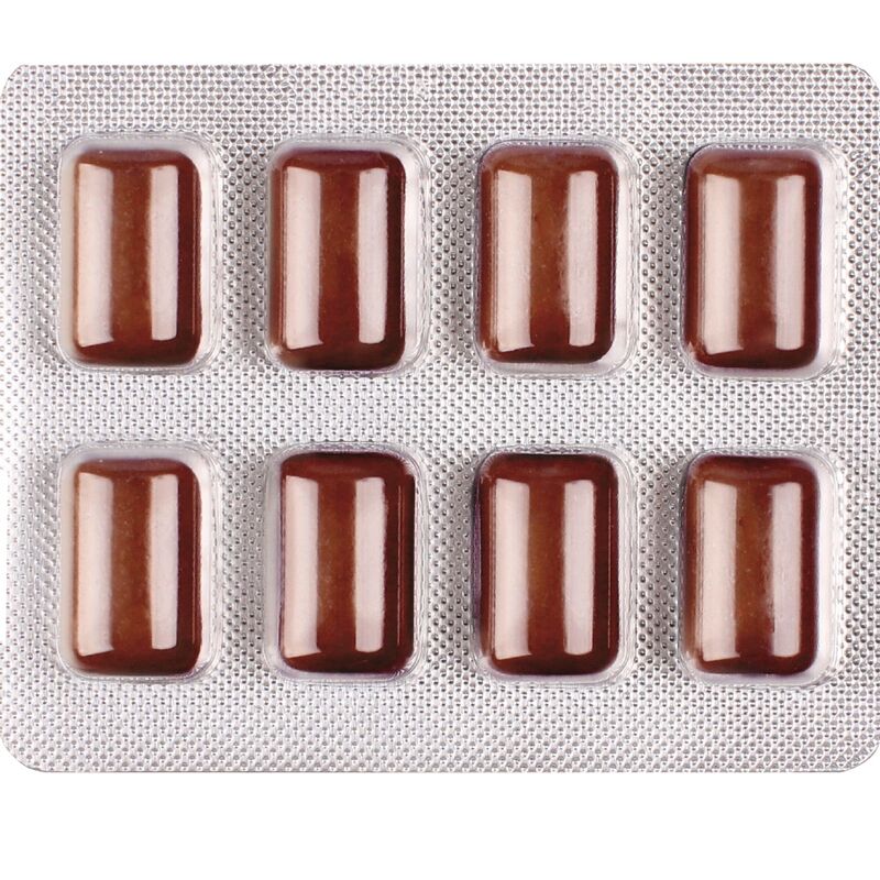 WUG Power Up - Chewing-gum énergisant pour la concentration et l'endurance - Plaquette thermoformée de 8 unités WUG GUM