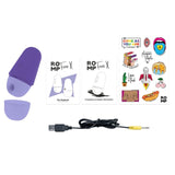 ROMP - STIMULATEUR CLITORIAL GRATUIT AVEC COUVERCLE, 10 NIVEAUX, RECHARGEABLE, VIOLET ROMP