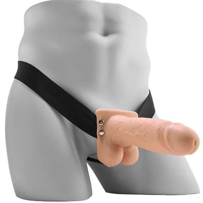 FETISH FANTASY SERIES - GODEMICHET VIBRANT Creux RÉALISTE AVEC BOULES 17,8 CM FETISH FANTASY SERIES