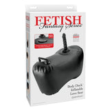 FETISH FANTASY SERIES - BODY DOCK SIÈGE GONFLABLE AVEC GODEMICHET 69,2 CM NOIR FETISH FANTASY SERIES