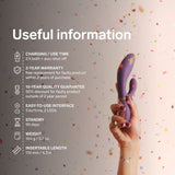 LELO - INA THRUST RABBIT VIBRATEUR À POUSSÉE VIOLET LELO