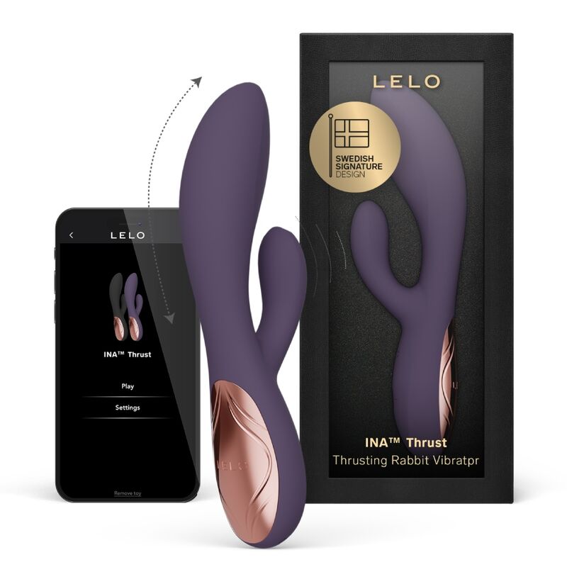 LELO - INA THRUST RABBIT VIBRATEUR À POUSSÉE VIOLET LELO
