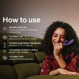 LELO - INA THRUST RABBIT VIBRATEUR À POUSSÉE VIOLET LELO