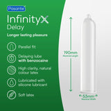 PASANTE - PRÉSERVATIFS DELAY INFINITY 12 UNITÉS PASANTE