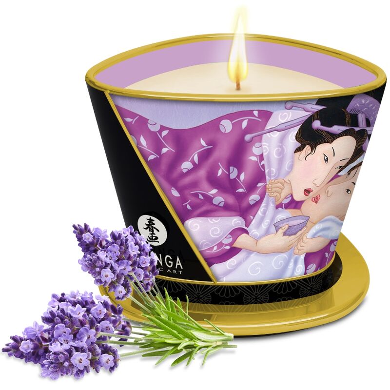 SHUNGA - BOUGIE DE MASSAGE LAVANDE 170 ML SHUNGA CANDLES