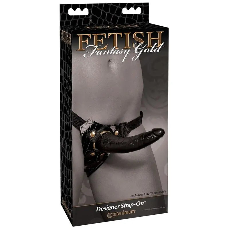 FETISH FANTASY GOLD - DESIGNER STRAP-ON FETISH FANTASY GOLD