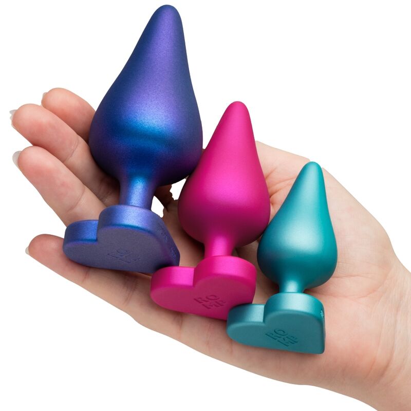 ROMP - KIT D'ENTRAÎNEMENT ANAL LUSTER TAILLES S/M/L AVEC BASE EN FORME DE CŒUR ROMP