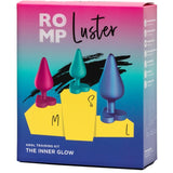 ROMP - KIT D'ENTRAÎNEMENT ANAL LUSTER TAILLES S/M/L AVEC BASE EN FORME DE CŒUR ROMP