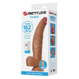 PRETTY LOVE - GODE FLEXIBLE RÉALISTE ULRIC 26 CM Ø 5,5 CM TPE MARRON DILDOS