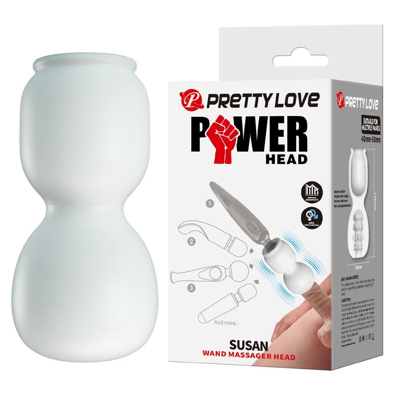 PRETTY LOVE - SUSAN POWER HEAD WAND MASSAGER Ø 6,5 CM PRETTY LOVE