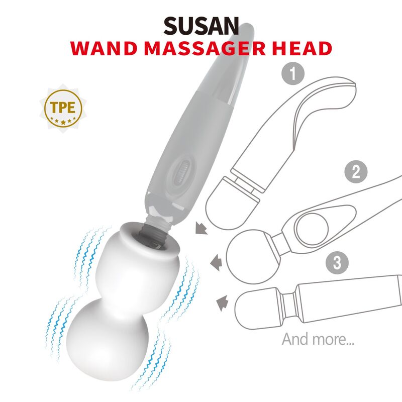 PRETTY LOVE - SUSAN POWER HEAD WAND MASSAGER Ø 6,5 CM PRETTY LOVE