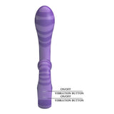 PRETTY LOVE - VIBRATEUR DOUBLE EMBOUT AVEC POIGNÉE 19 CM Ø 3,5 CM VIOLET HIGH TECH