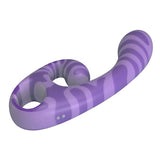 PRETTY LOVE - VIBRATEUR DOUBLE EMBOUT AVEC POIGNÉE 19 CM Ø 3,5 CM VIOLET HIGH TECH