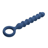 MR PLAY - PERLES ANALES EN SILICONE BLEU ET PLUG ANAL -Ø- 3,4 CM - 28,5 CM MR PLAY