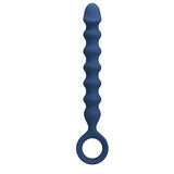 MR PLAY - PERLES ANALES EN SILICONE BLEU ET PLUG ANAL -Ø- 3,4 CM - 28,5 CM MR PLAY