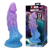 POWER MONSTERS - ATLANTIENS GODEMICHET RÉALISTE AVEC VENTOUSE 19 CM Ø 5 CM BLEU ET VIOLET POWER MONSTERS