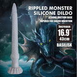 POWER MONSTERS - GODEMICHET EN SILICONE BASILISK FANTASY 43 CM Ø 5 CM POWER MONSTERS