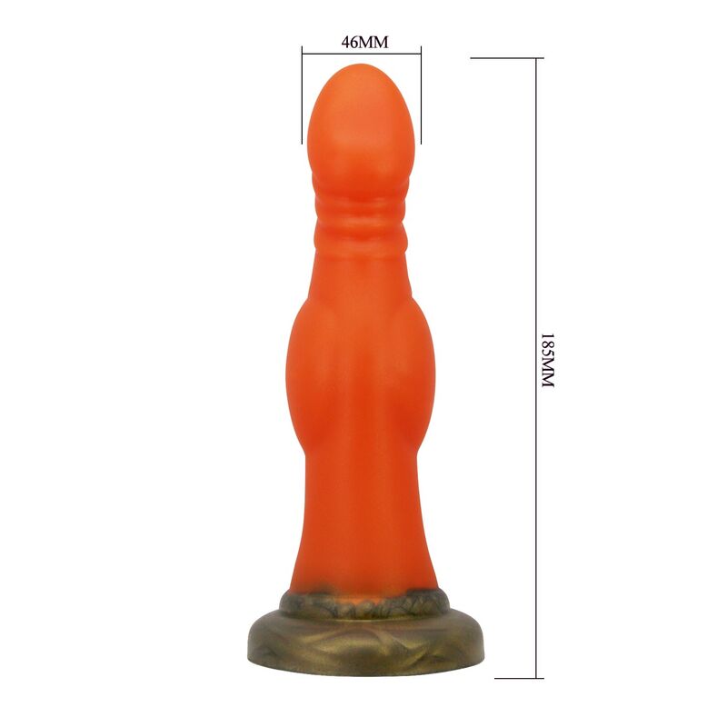 POWER MONSTERS - BLAZEHEART CHARGER FANTASY GODEMICHET EN SILICONE 18,5 CM Ø 4,5 CM POWER MONSTERS