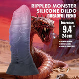 POWER MONSTERS - DREADFUL FIEND BICOLOR FANTASY GODEMICHET EN SILICONE 24 CM Ø 6 CM POWER MONSTERS