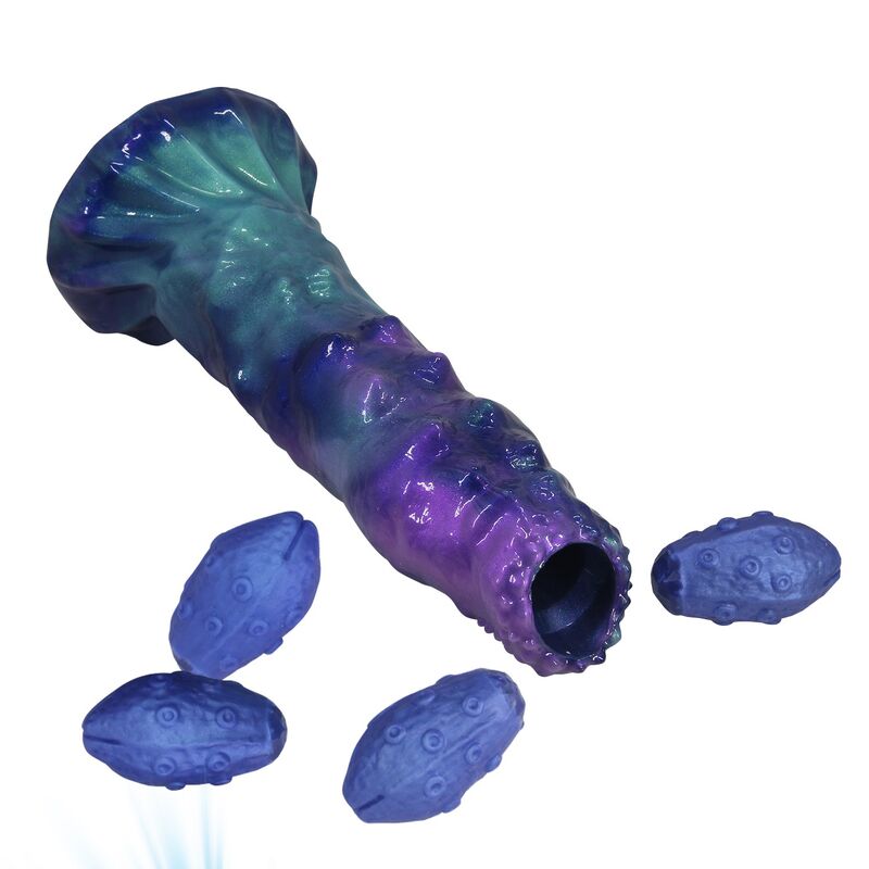POWER MONSTERS - DUSKWAKER SENTINEL GONFLABLE TRICOLOR EN SILICONE, 23 CM Ø 5 CM POWER MONSTERS