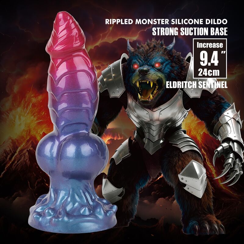 POWER MONSTERS - ELDRITCH SENTINEL BICOLOR FANTASY GODEMICHET EN SILICONE 24 CM Ø 5 CM POWER MONSTERS