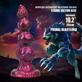 POWER MONSTERS - PRIMAL BEASTLORD GODEMICHET EN SILICONE TRANSLUCIDE ROSE FANTASTIQUE 26 CM Ø 5 CM POWER MONSTERS
