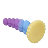 POWER MONSTERS - GODEMICHET EN SILICONE LICORNE TRICOLOR FANTASY 22 CM Ø 5 CM POWER MONSTERS